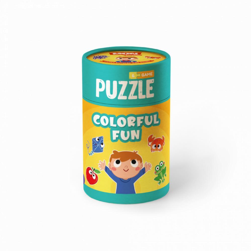 Детский пазл/игра Mon Puzzle Цветные развлечения 200105, 6 двусторонних пазлов на 4 элемента