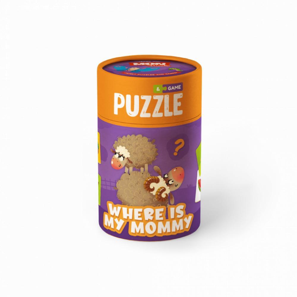 Детский пазл/игра Mon Puzzle Где моя мама 200101, 10 пазлов