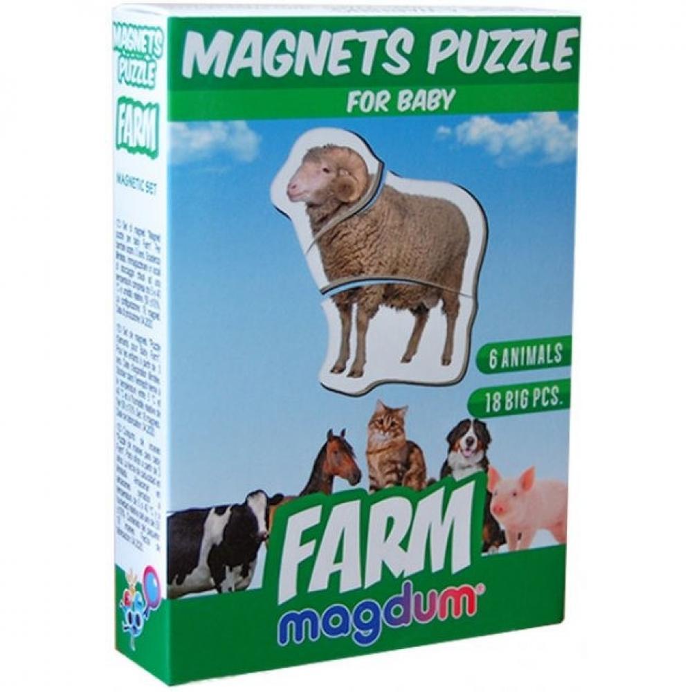 Магнітні пазли Magdum Ферма ML4031-19