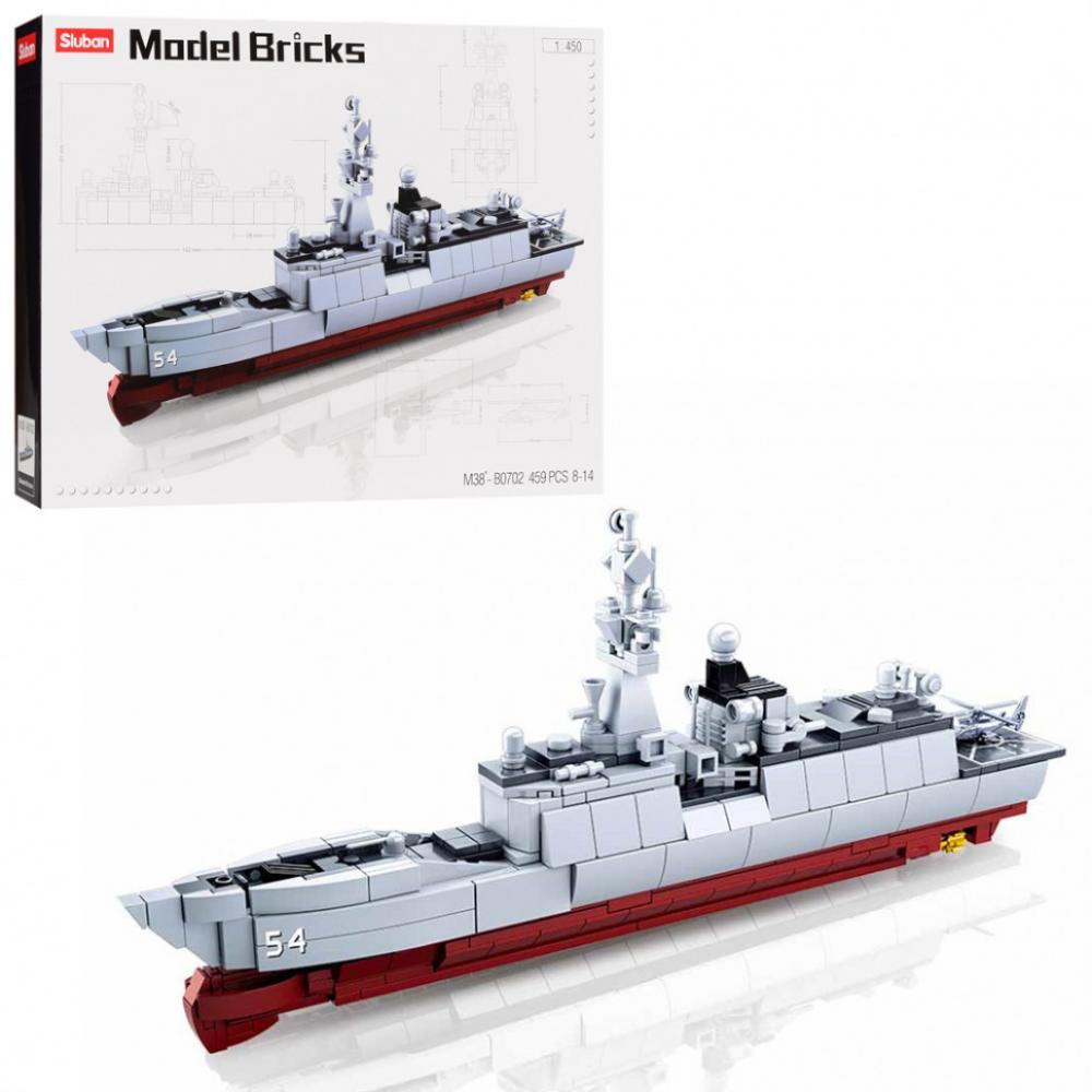 Конструктор SLUBAN M38-B0702 Військовий корабель, 459 деталей