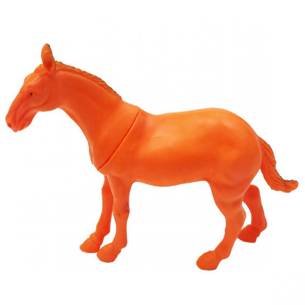 Фигурки домашних животных N 588-2 12 см Лошадь Оранжевая