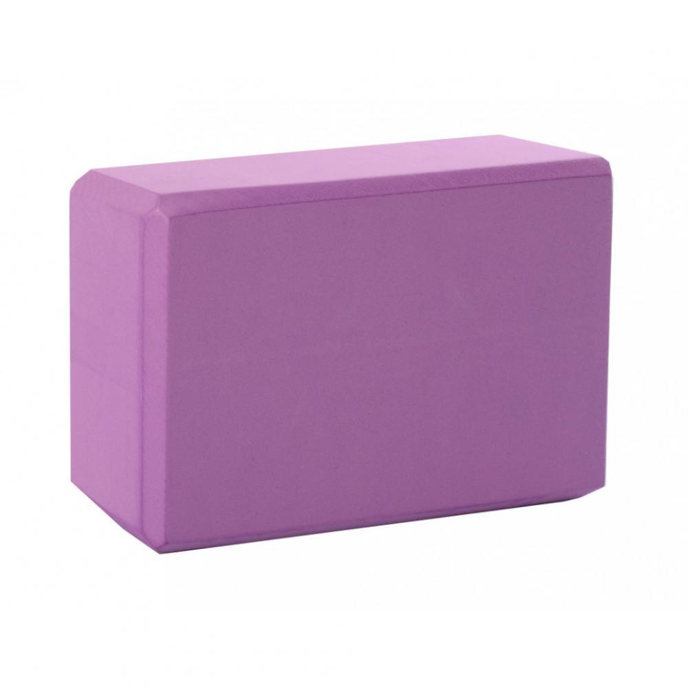 Блок для йоги MS 0858-2 материал EVA Фиолетовый