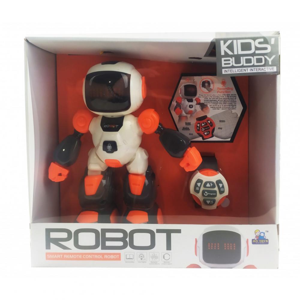 Детский робот на радиоуправлении 616-1 с функцией программирования Оранжевый