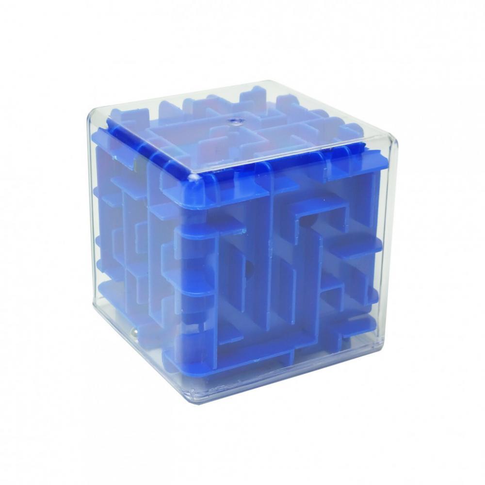 Головоломка 3D-лабіринт F-1 куб Синій