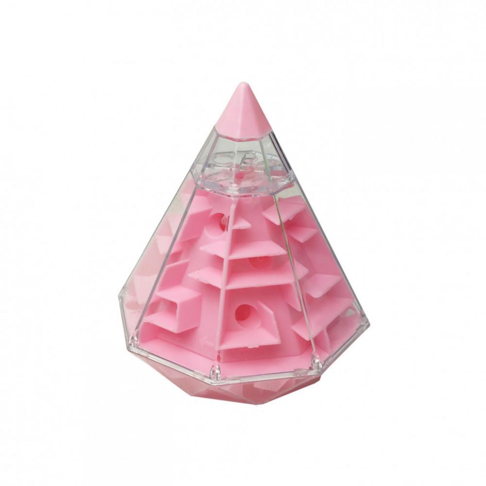 Головоломка 3D-лабиринт F-4 Пирамида Розовый