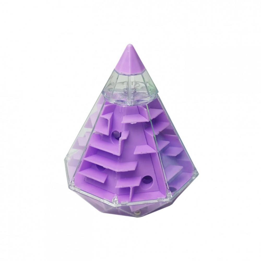 Головоломка 3D-лабиринт F-4 Пирамида Фиолетовый
