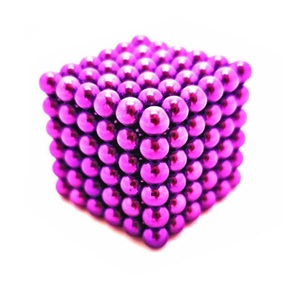 Магнитный неокуб  MAG-004 головоломка металлическая Розовый