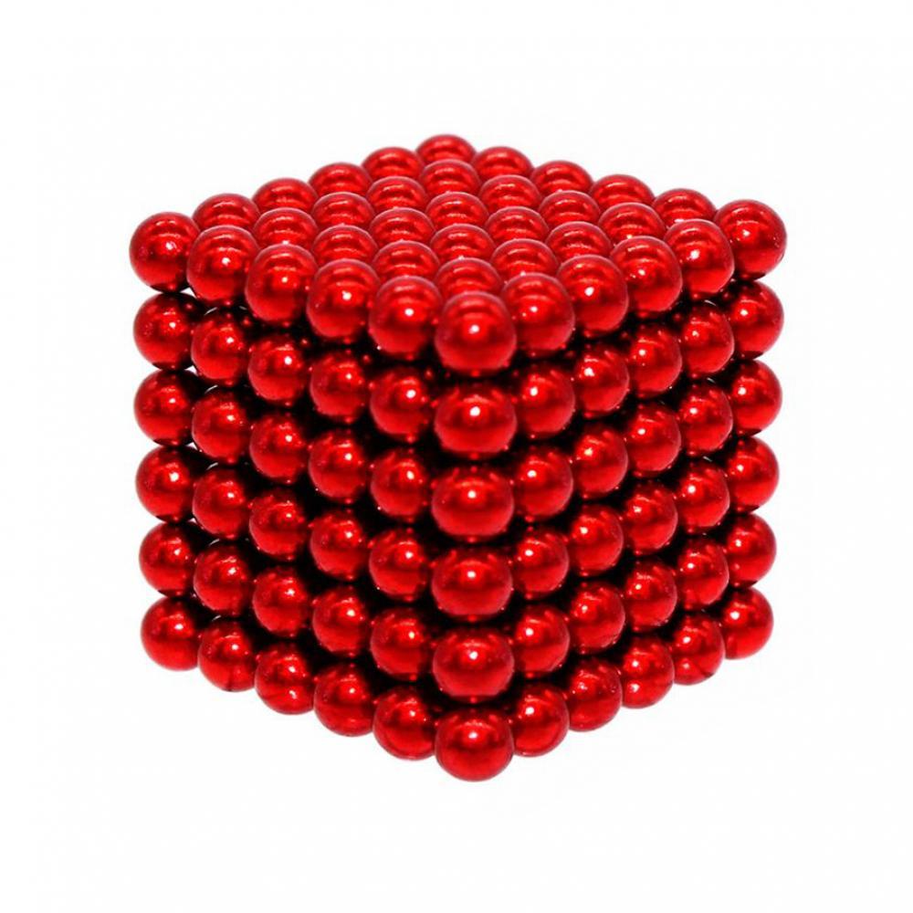 Магнитный неокуб MAG-008 головоломка металлическая Красный