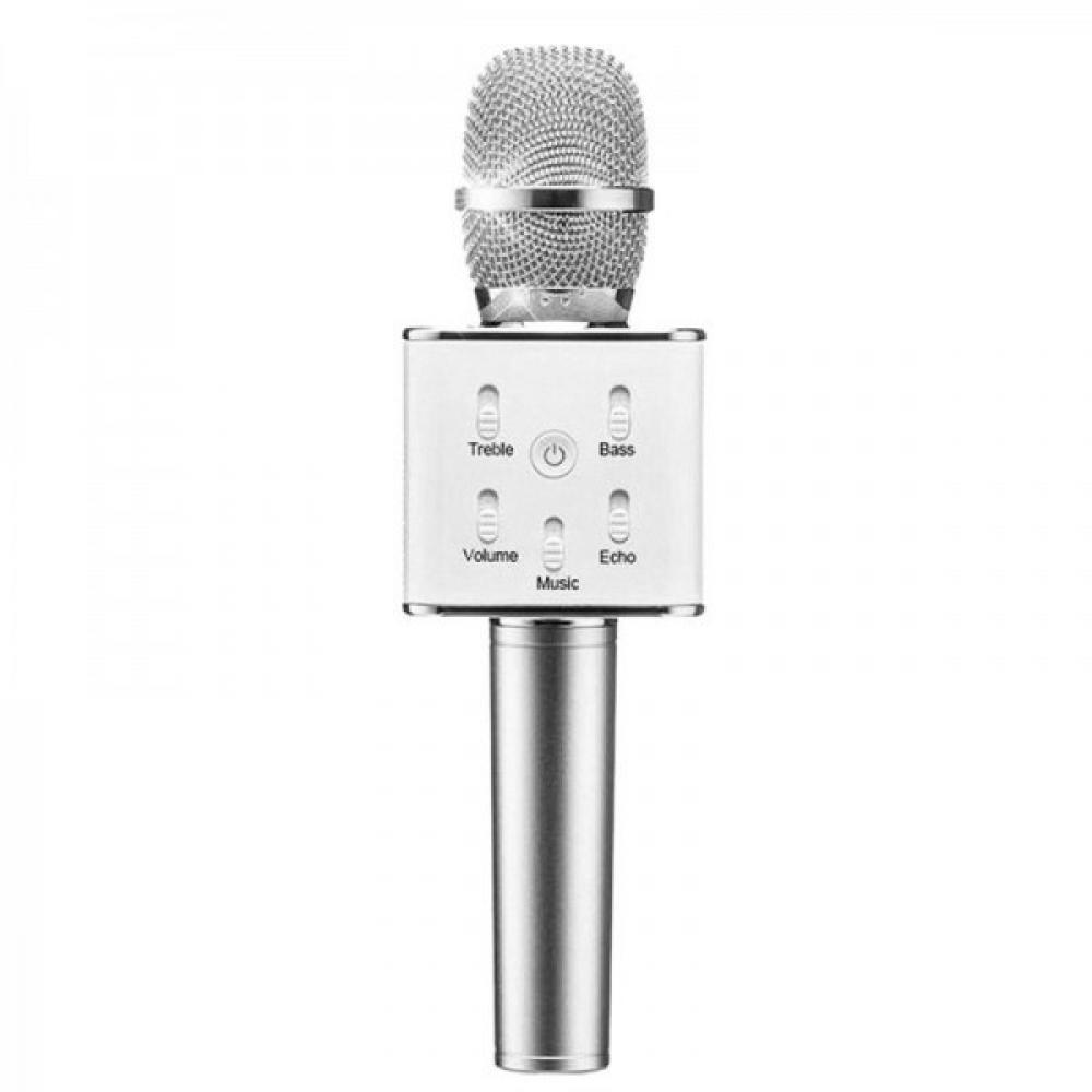 Караоке мікрофон з колонкою Q7 бездротовою Q7Silver