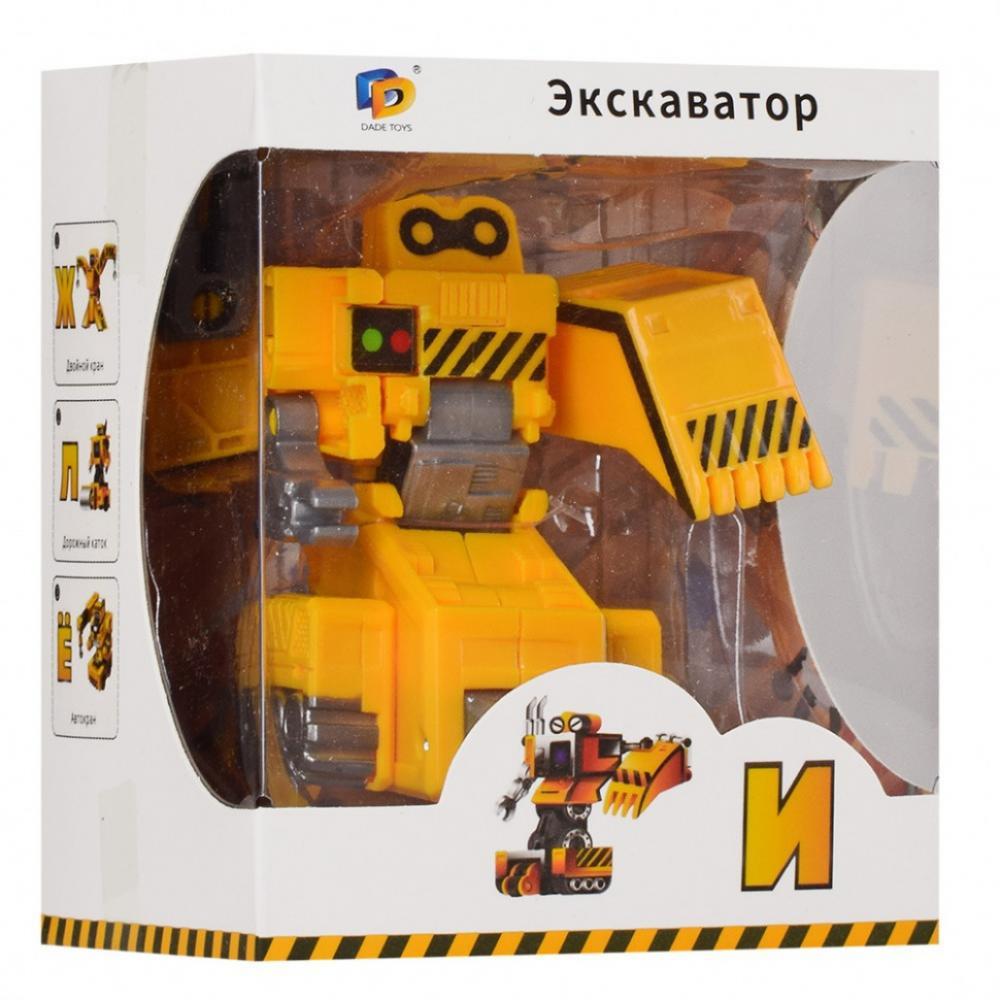 Дитячий робот-трансформер Літера D622-H092, 10 см І-Жовтий
