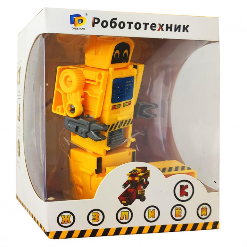 Детский робот-трансформер Буква D622-H092, 10 см Л-Жёлтый