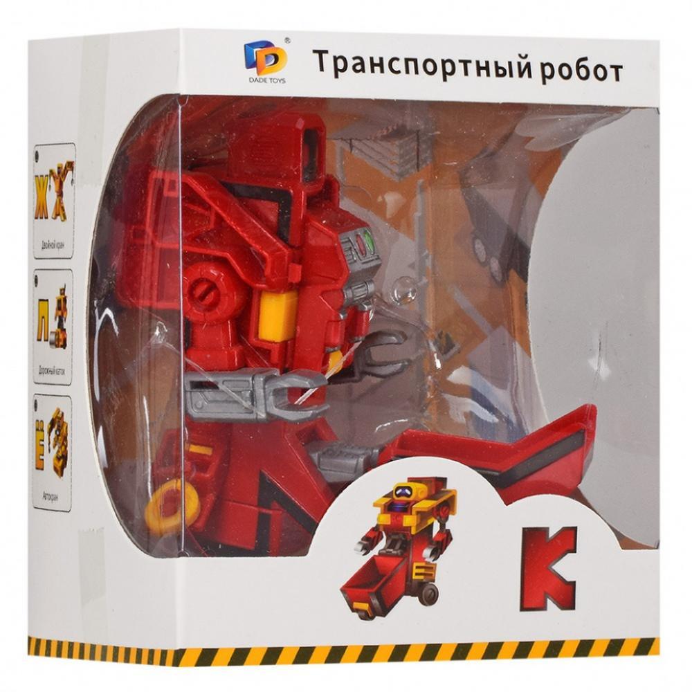 Дитячий робот-трансформер Літера D622-H092, 10 см К-Червоний