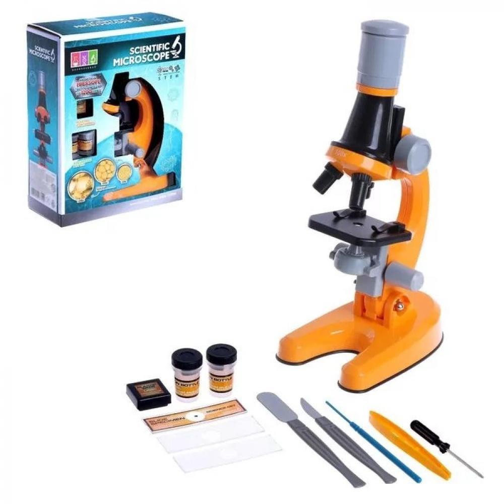Микроскоп игрушечный SHANTOU 1013 увеличение 100x, 400x, 1200x