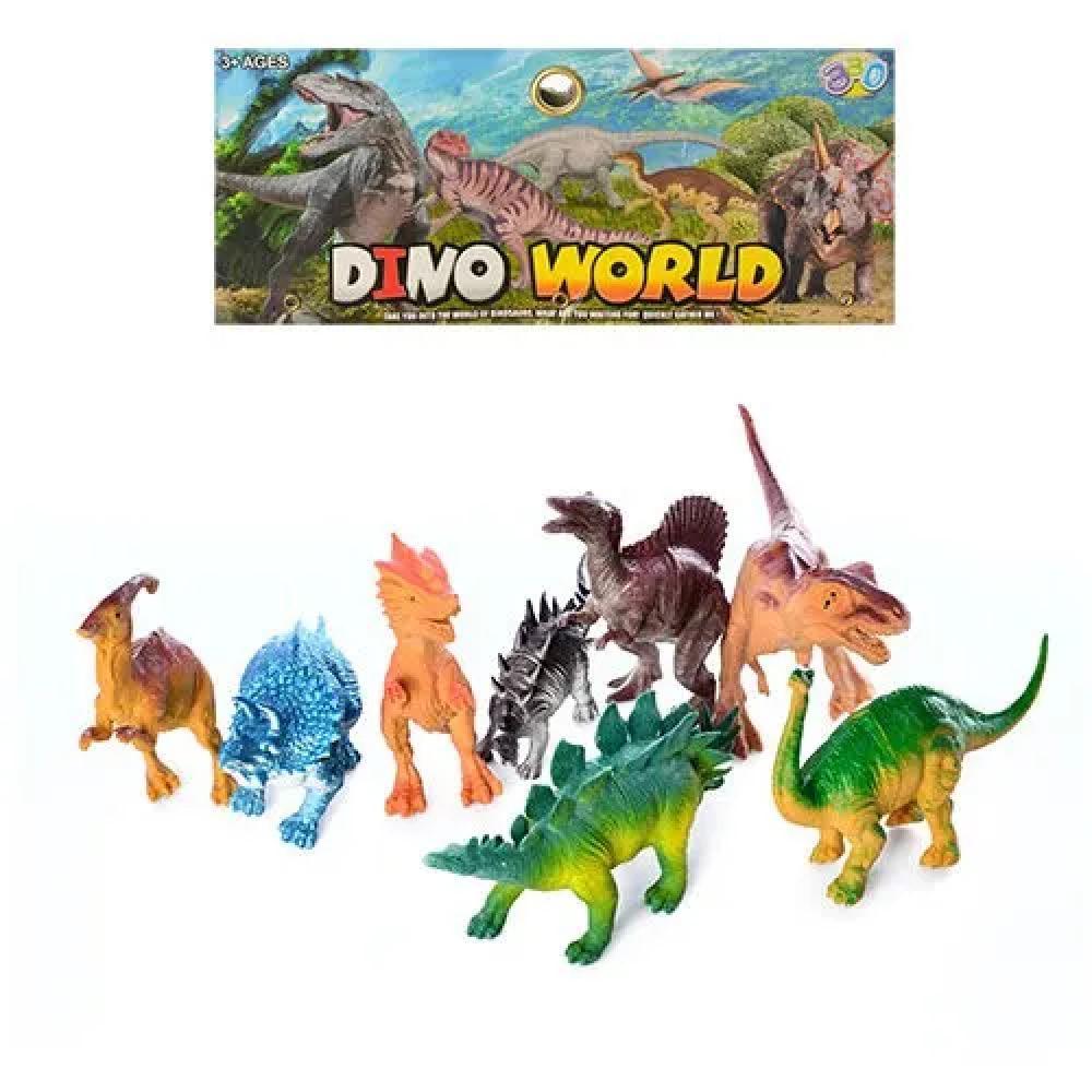 Игровой набор динозавров 330-81 8шт, в пакете