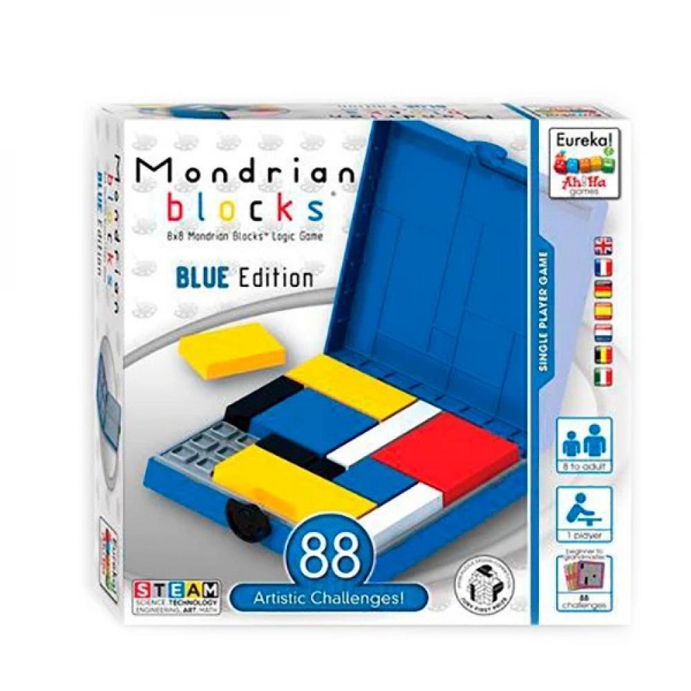 Ah!Ha Mondrian Blocks blue | Головоломка Блоки Мондріана блакитний 473555 RL-KBK
