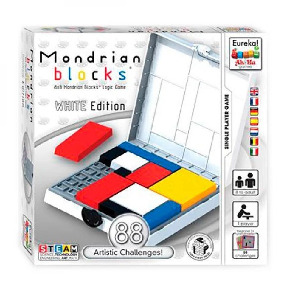 Ah!Ha Mondrian Blocks white | Головоломка Блоки Мондріана білий 473556 RL-KBK