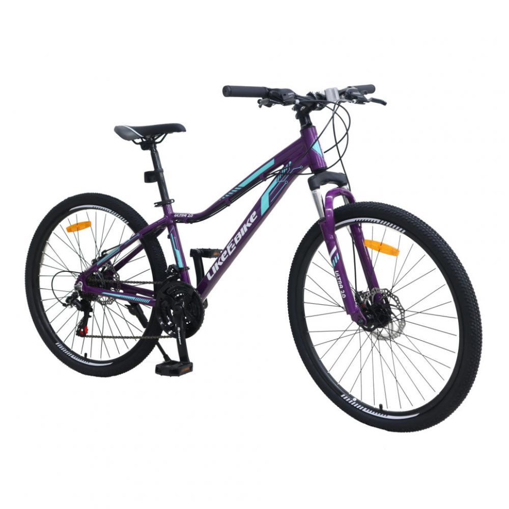 Велосипед взрослый 2-х колёсный 26 A212606 LIKE2BIKE Ultra 2.0, фиолетовый