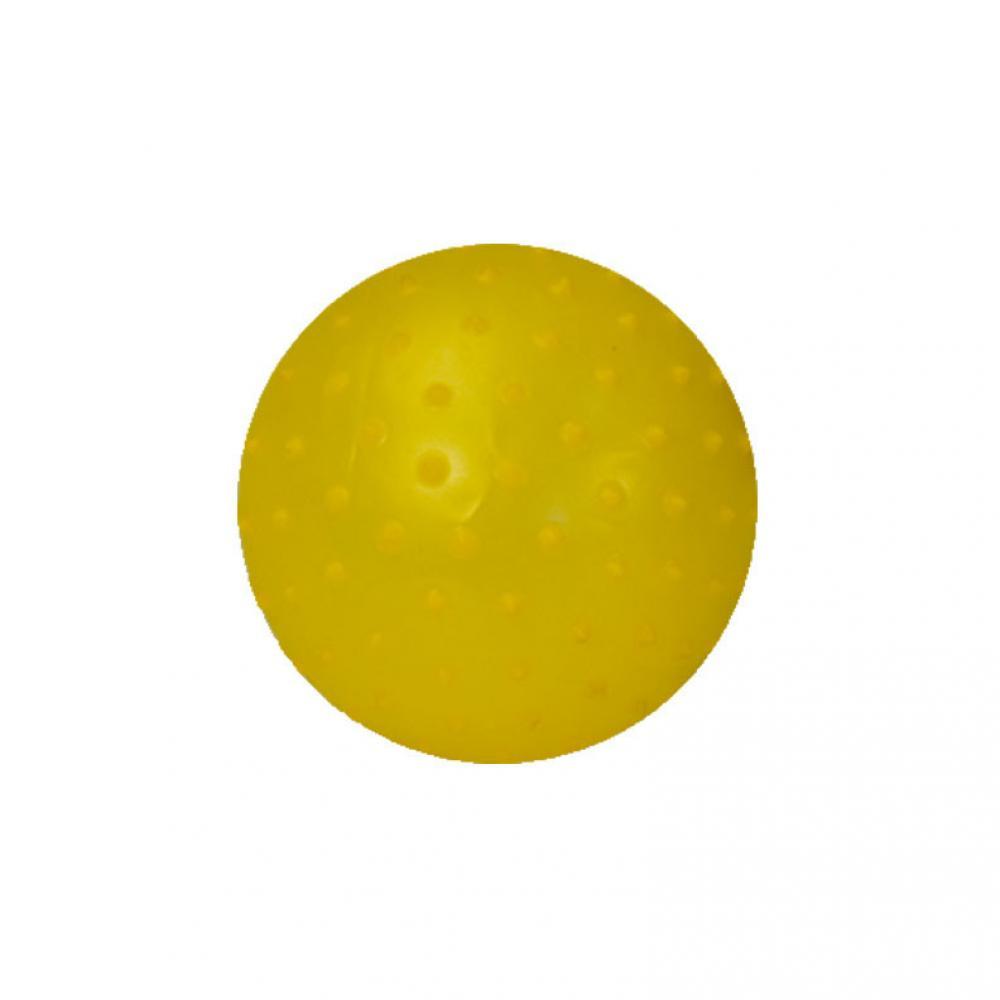 Мяч антистресс MB0105 с шипами, резиновый 16см Желтый