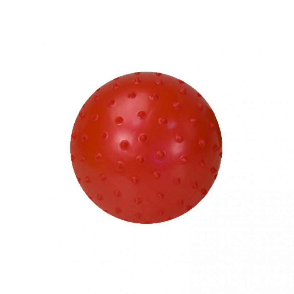 Мяч антистресс MB0105 с шипами, резиновый 16см Красный