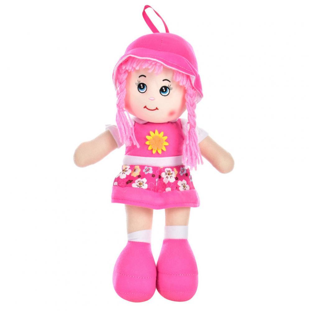 Кукла мягконабивная Bambi 622323, 35 см Розовый-розовый