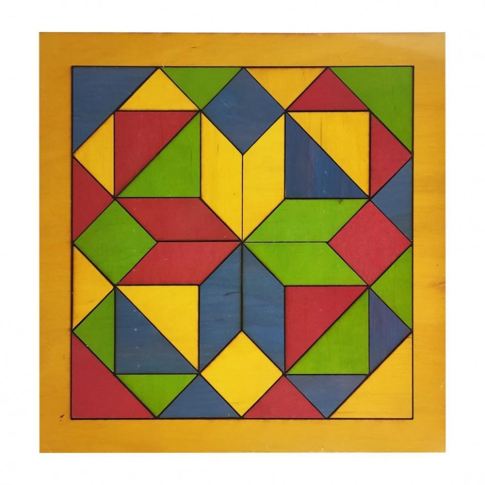 Детская мозаика Геометрика 172401 деревянная Желтый