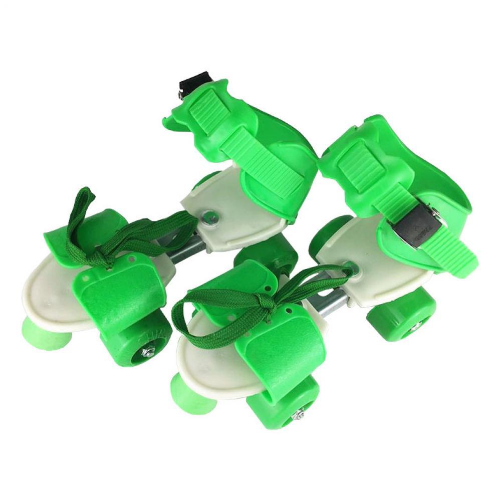 Квадровые ролики Profi MS 0053 4 колеса, раздвижные размер 27-30 Зеленый
