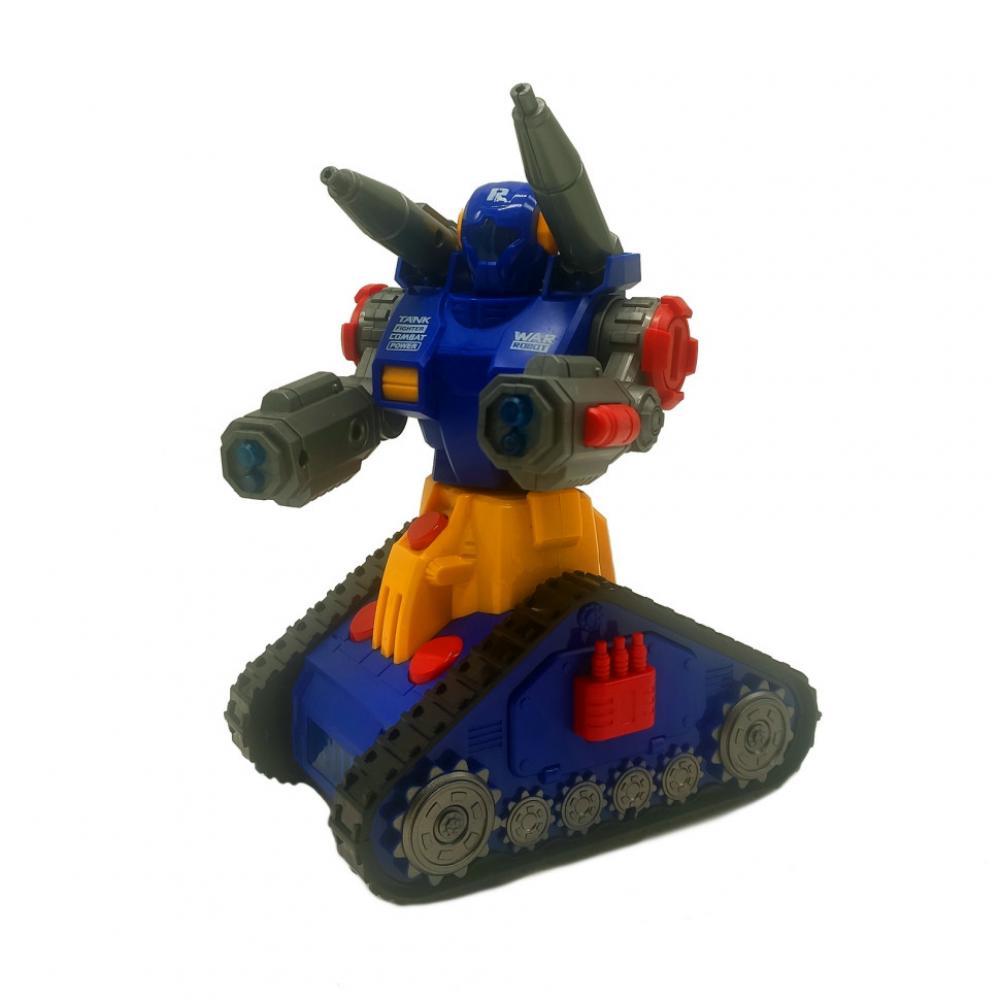 Іграшковий робот-трансформер ZR152 16*11*18,5 см Синьо-жовтий