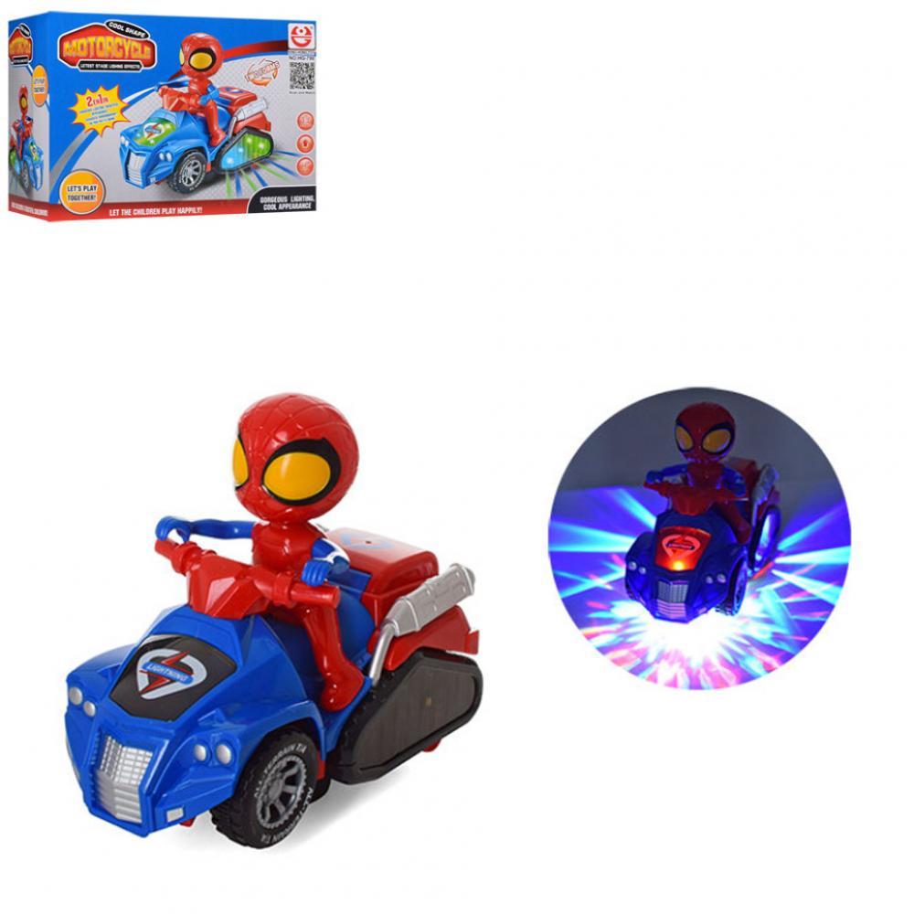 Дитячий іграшковий мотоцикл HG-789-90 трансформер 18см Spider-Man