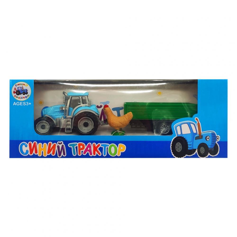 Детский трактор Синий Трактор EN1001 с прицепом EN1001-3