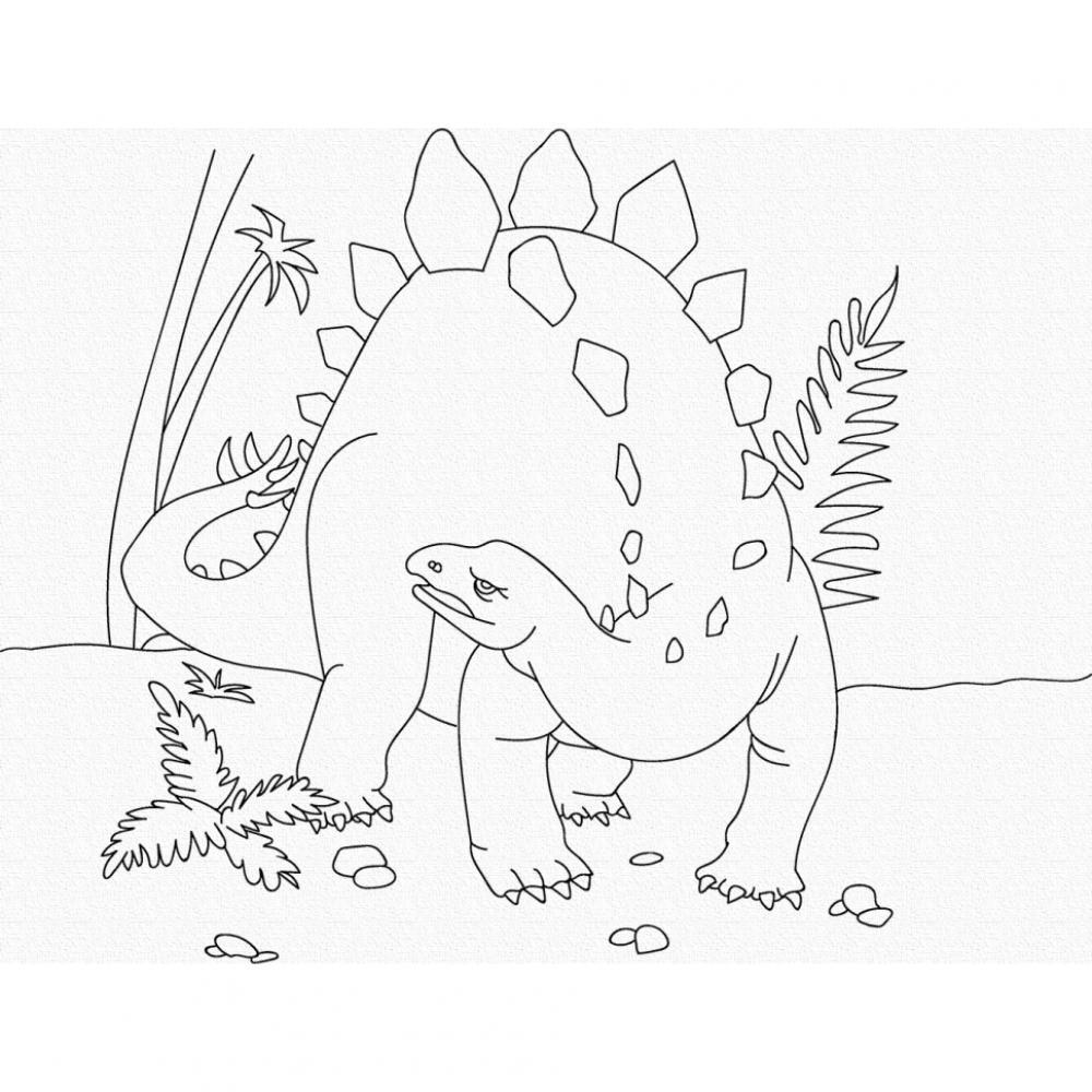Розпис на полотні. Art Craft Динозавр 25х30 см 15521-AC