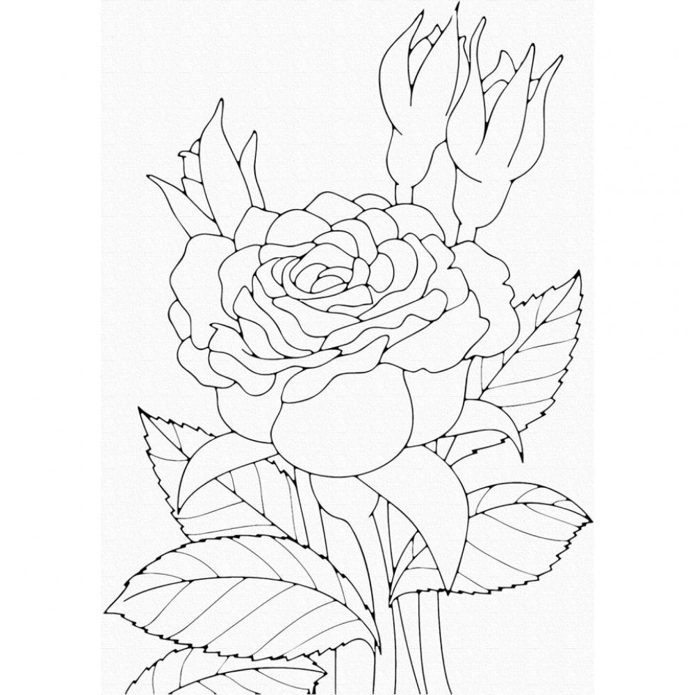 Розпис на полотні. Art Craft Роза 25х30 см 15505-AC