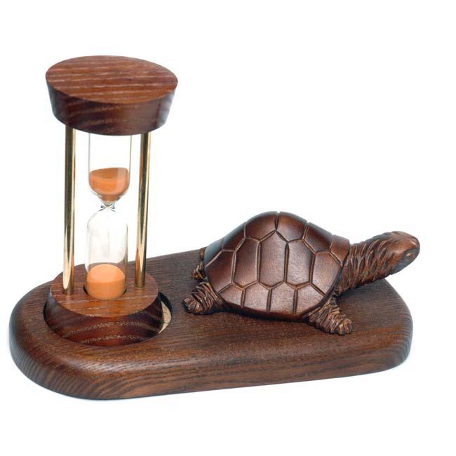 Пісочний годинник зі скульптурою Черепаха. 3113A2