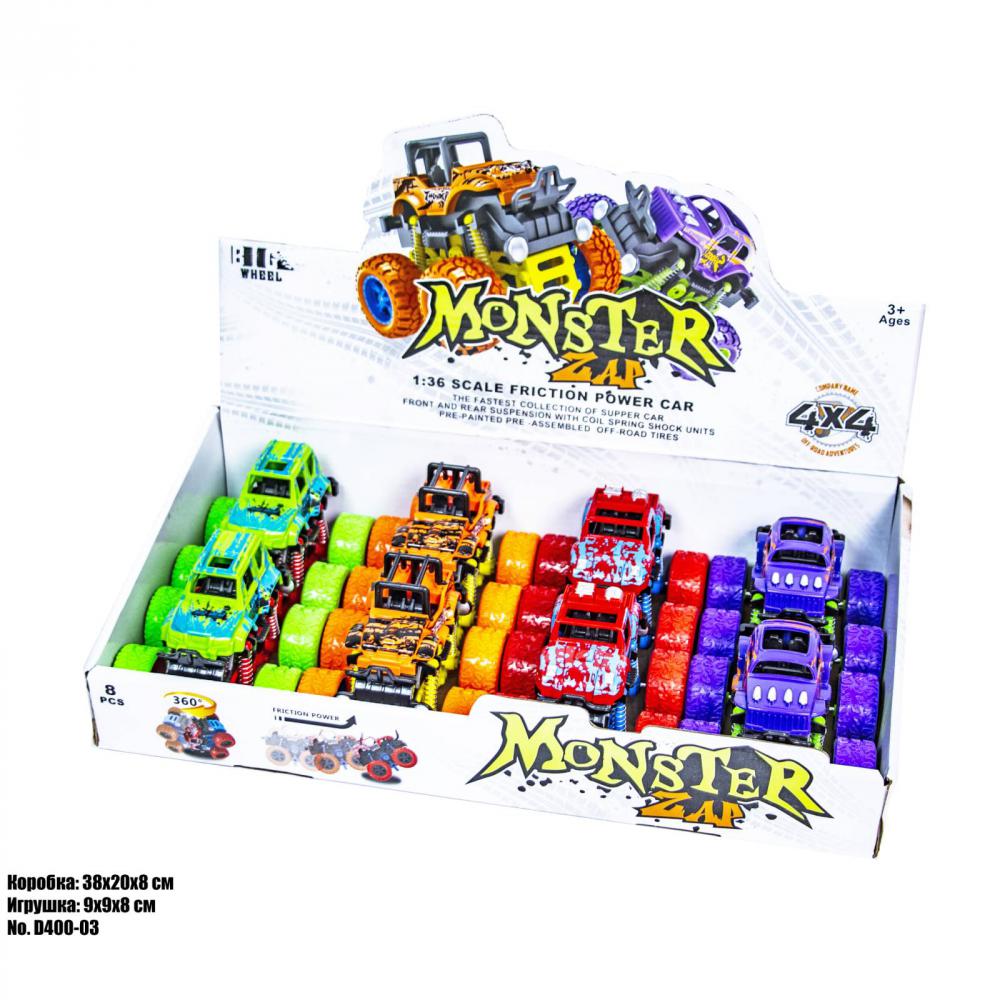 Маленькая трюковая машинка 4X4 Monster D400-03
