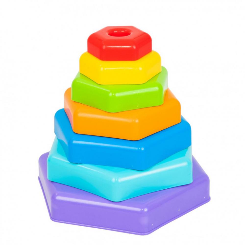 Іграшка розвиваюча Райдужна пірамідка 39354