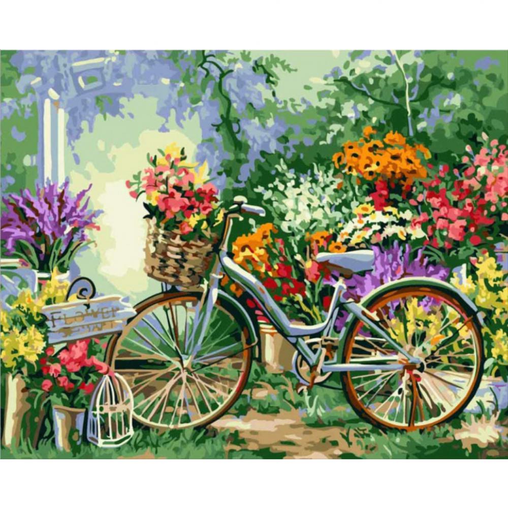 Картина за номерами. Art Craft Велосипед в кольорах 40 * 50см 12501