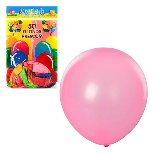 Кульки надувні MK0014, 12 дюймів, яскравий, мікс кольорів, 50шт в пакеті, 18,5-28-1см