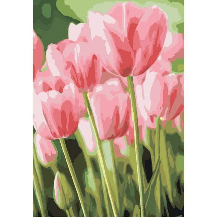 Картина за номерами. Букети Весняні тюльпани 35х50см KHO2069