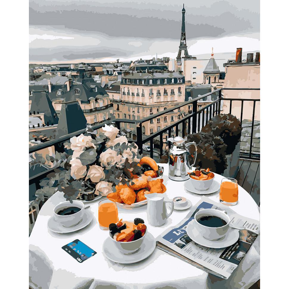 Картина по номерам. Brushme Бизнес завтрак в Париже GX27963