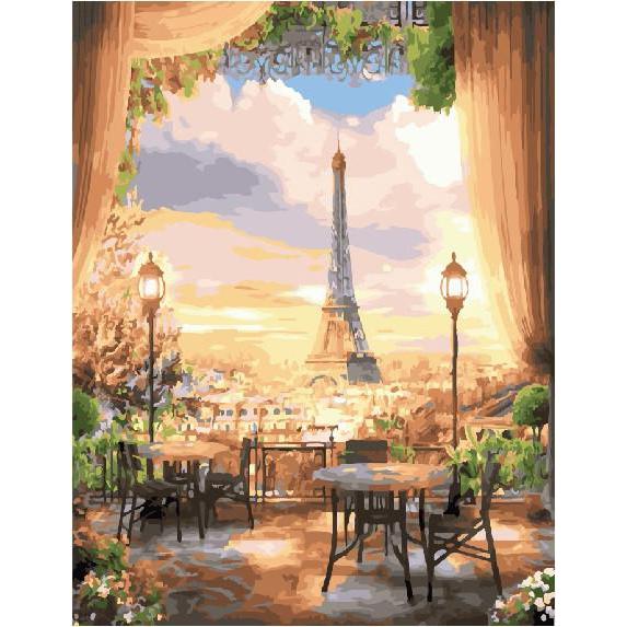 Картина по номерам. Brushme Парижское кафе GX22529
