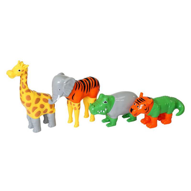 Пазл 3D магнитные животные POPULAR Playthings Mix or Match джунгли