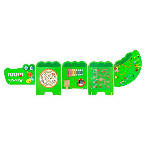 Настінна іграшка Viga Toys бізіборд Крокодил 50346