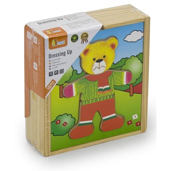 Игровой набор Viga Toys Гардероб медведя 56401