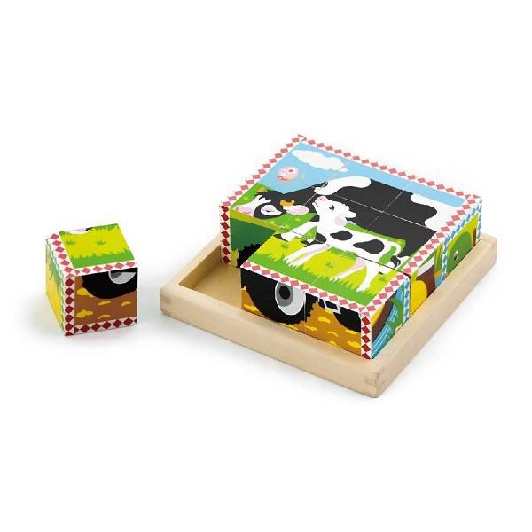 Пазл-кубики Viga Toys Ферма 59789