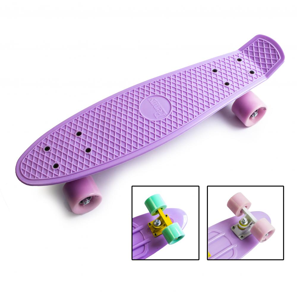 Penny Board Pastel Series Лиловый цвет. Матовые колеса.