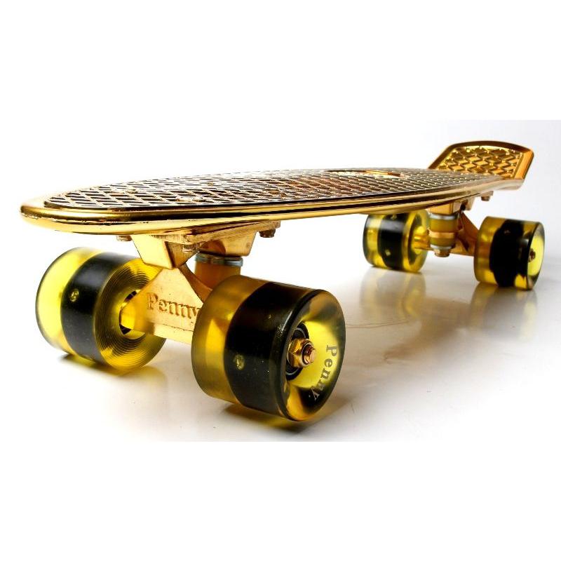 Penny Board. Gold. Светящиеся колеса!