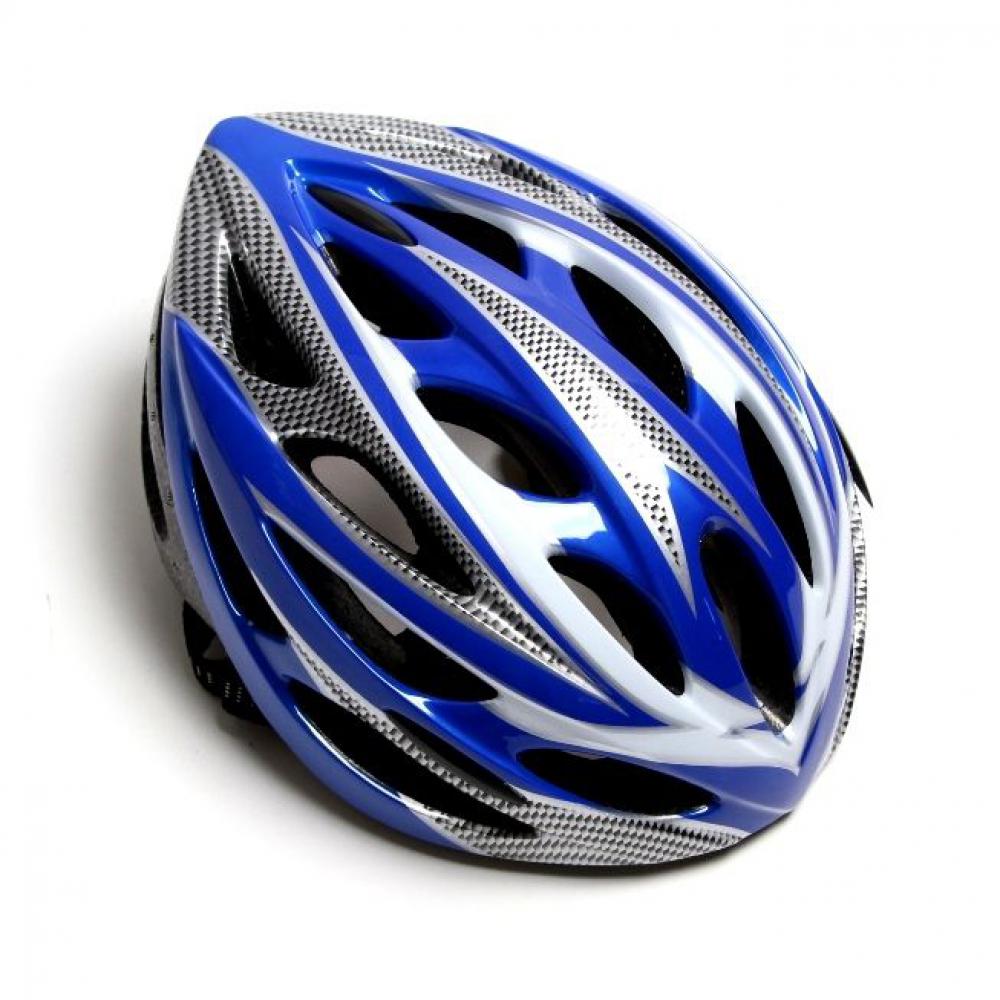 Шлем велосипедный с регулировкой. Синий цвет.