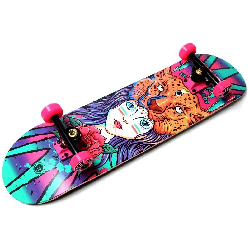 СкейтБорд деревянный от Fish Skateboard Girl