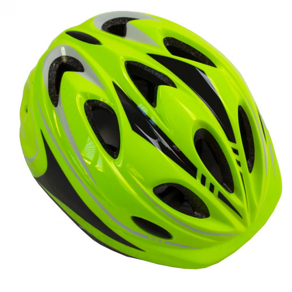 Шлем с регулировкой размера. Салатовый цвет.