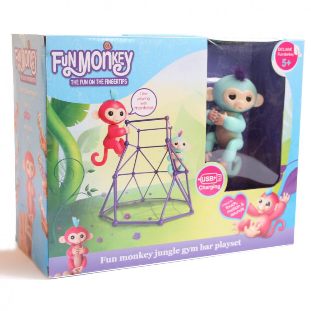 Комплект Fingerlings Jungle Gym PlaySet + інтерактивна мавпочка Zoe
