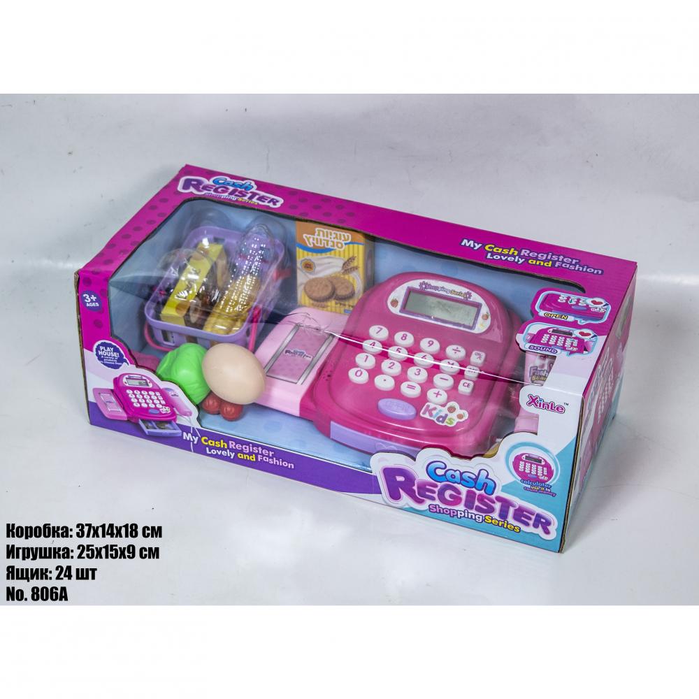 Іграшковий касовий апарат 806A рожевий